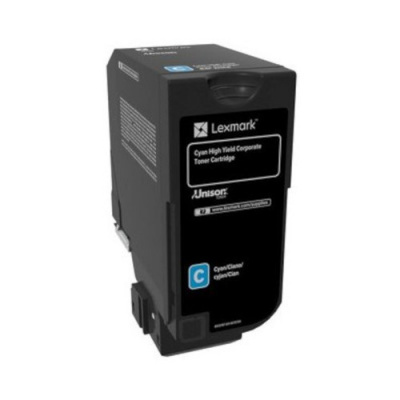 Lexmark 84C2HCE лазурен (cyan) оригинален тонер