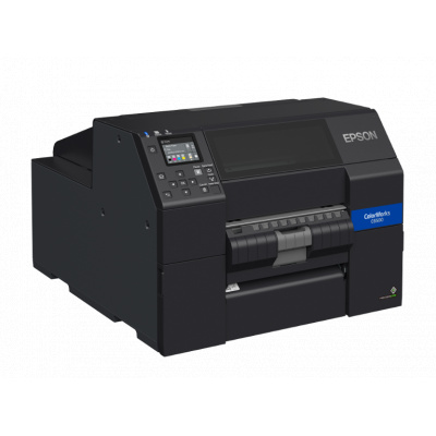 Epson ColorWorks C6500Pe (mk) C31CH77202MK, цвят принтер за етикети, белачка, дисплей, USB, Ethernet, черен