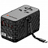 VERBATIM GaN зарядно устройство за мрежа с вграден USB-C кабел Charge 'n' Travel, 85W, 4xUSB-C, 1xUSB