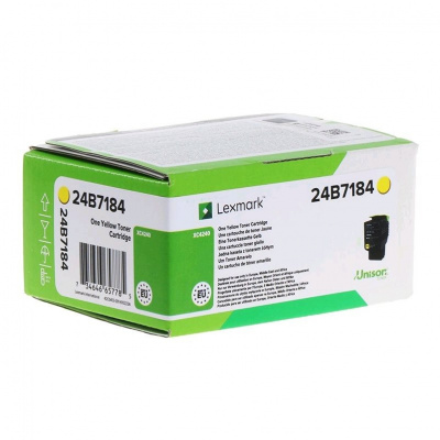 Lexmark 24B7184 жълт (yellow) оригинален тонер