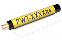 Partex PWT2519076D9SM етикети за навиване 25 x 76 мм, бял, 1800 бр, роля