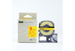 Epson LK-SC9YR, 9mm x 9m, червен печат / жълт фон, съвместима лента