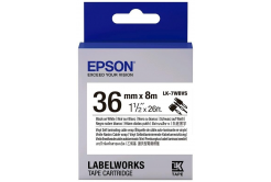 Epson LabelWorks LK-7WBVS C53S657014 36мм x 8м, черно копиране / бял фон, самоламиниране, оригинален лента