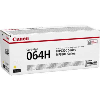 Canon 064 H Y 4932C001 жълт (yellow) оригинален тонер