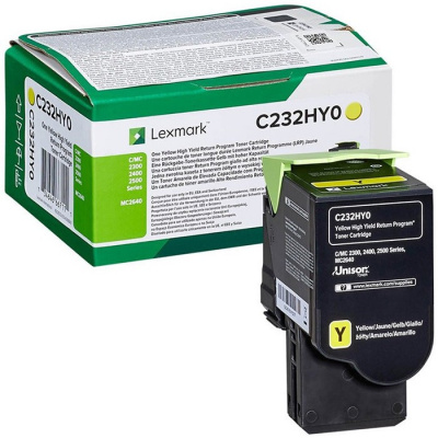 Lexmark C232HY0 жълт (yellow) оригинален тонер