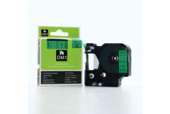 Dymo D1 45019, S0720590, 12mm x 7m черен печат / зелен фон, оригинална лента