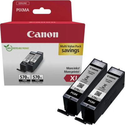 Canon PGI-570XL 0318C010 черен (black) оригинален комплект касети, 2 бр