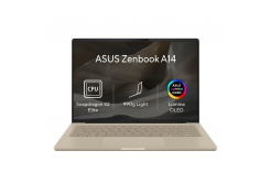 ASUS Zenbook A14 OLED/UX3407NA-OLED218W/SD-X2E-88-100/14"/WUXGA/16GB/512GB/Adreno/W11H/Gold/2R