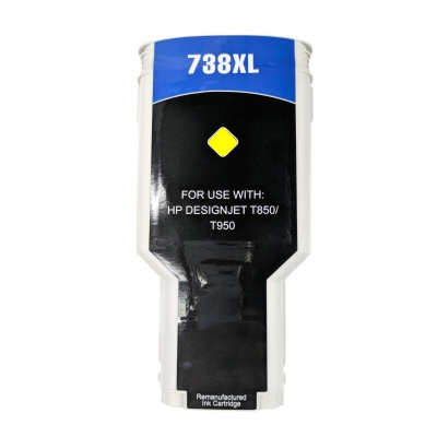 Съвместими касети с HP 738 676M8A жълт (yellow)