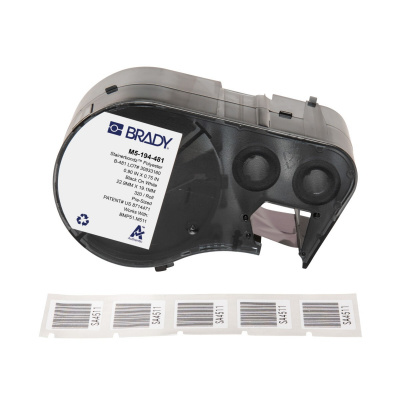Brady M5-194-481 / 170886, 22.86 mm, Polyester, черно копиране / бял фон