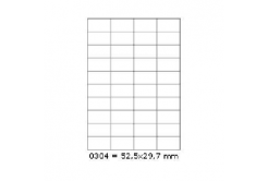 Самозалепващи етикети 52,5 x 29,7 mm, 40 етикети A4, 100 листа