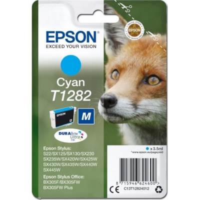 Epson T1282 C13T12824012 циан (cyan) оригинална касета