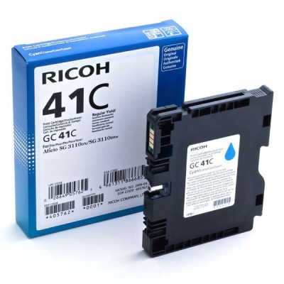 Ricoh GC41HC 405762 циан (cyan) оригинален гел пълнеж