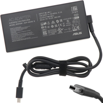 ASUS orig.АДАПТЕР 380W 20V 3P(ПРАВОЪГЪЛНИК)
