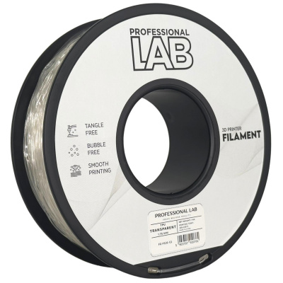 Professional Lab FG-P126-E1, 3D филамент, TPU 95A, 1,75mm, 1000g, Прозрачен (Transparent)