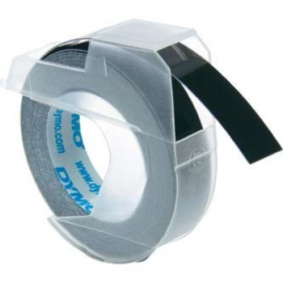 Dymo S0898130 520109, 9mm x 3m, черен фон, оригинална лента