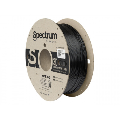 Spectrum 80591 3D филамент, r-PETG, 1,75 мм, 1000g, черен цвят на движението
