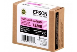 Epson T580B00 светло магента (light magenta) оригинална касета