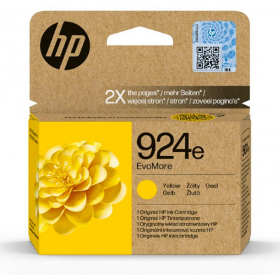 HP 924e 4K0U9NE#CE1 жълт (yellow) оригинална касета