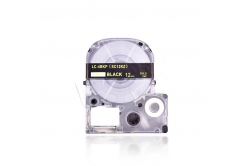 Epson LC-SC12KZ, 12mm x 8m, златен печат / черен фон, съвместима лента