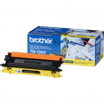 Brother TN-135Y жълт (yellow) оригинален тонер