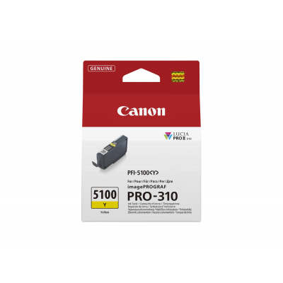 Canon PFI-5100 Y 6955C001 жълт (yellow) оригинална касета