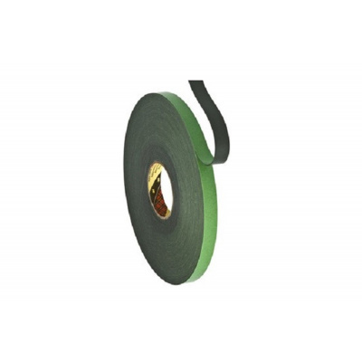 3M 9508B Двустранна монтажна лента от пяна, черно, 19 мм x 66 м
