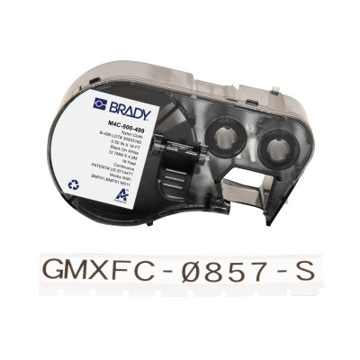Brady M4C-500-499 / 170794, 12.70 mm x 4.88 m, Найлон, черен печат / бял фон