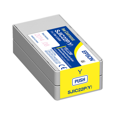 Epson SJIC22P(Y) C33S020604 за ColorWorks, жълт (yellow) оригинална касета