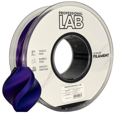 Professional Lab FG-P117-E1, 3D филамент, PLA Silk, 1,75mm, 1000g,  Tri Color, Многоцветен (Blue, Purple, Black)