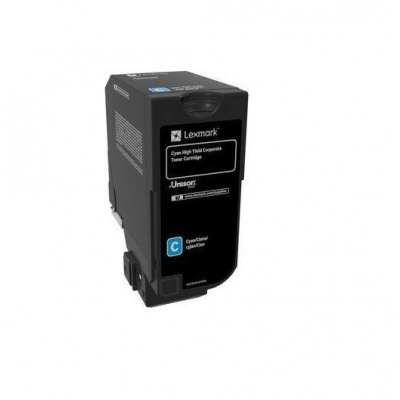 Lexmark 74C2HCE лазурен (cyan) оригинален тонер