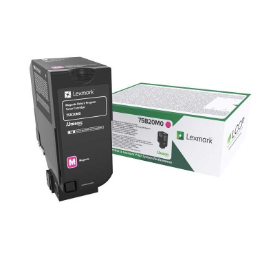 Lexmark 75B20M0 магента (magenta) оригинален тонер