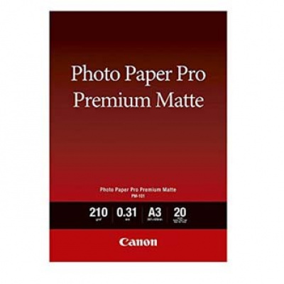 Canon paper premium мат Photo 8657B006, 210 г/м2, A3, мат, мастиленоструен, бял, фотографска хартия