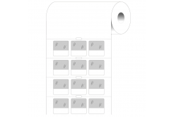 Brady BPT-211-427 / 236989, термо хартиени етикети, 25.40 mm x 25.40 mm