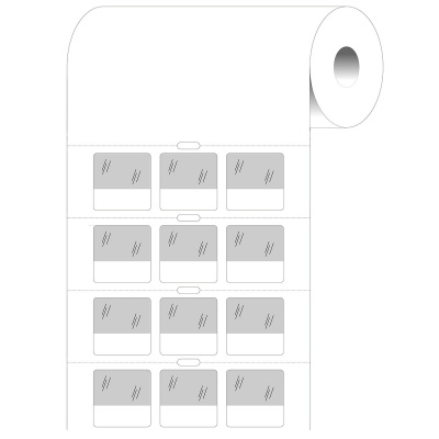 Brady BPT-211-427 / 236989, термо хартиени етикети, 25.40 mm x 25.40 mm