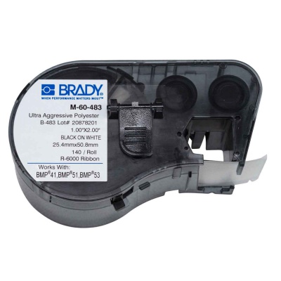 Brady M-60-483 / 131599, етикети 25.40 mm x 50.80 mm