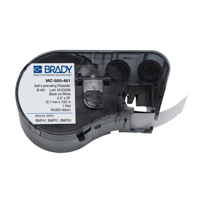 Brady MC-500-461-AW / 143288, Етикети за етикетираща машина, 12.70 mm x 7.62 m