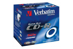 Verbatim CD-R, 43326, DataLife PLUS, 1-pack, 700MB, 52x, 80min., Crystal, jewel box, CENA ZA KUS
