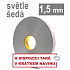 3M VHB™ 4956-P, деб., 1,5 mm; светлосива двустранна много силно лепяща акрилна лента 19 mm x 33 m