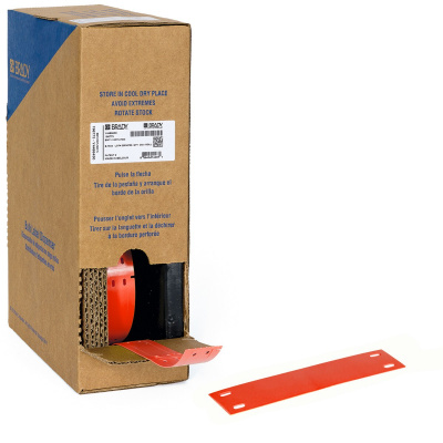 Brady BM-15x75-7643-RD / 312174, Bulk Linerless B-7643 кабелни етикети, 15 mm x 75 mm