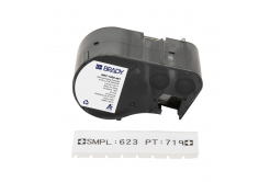 Brady M5C-1000-461 / 170876, 25.40 mm x 7.62 m, Полиестер, черен печат / бял фон