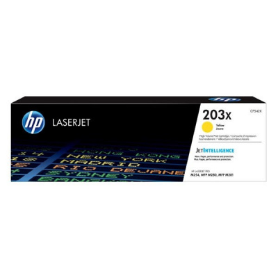 HP 203X CF542X жълт (yellow) оригинален тонер