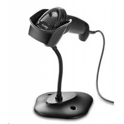 Zebra barcode reader DS2208 DS2208-SR7U2100SGW, 2D barcode reader, KIT, black, USB-HID + stand