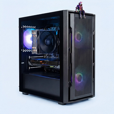 Herní počítač Raiko One – RX 9060 XT 16GB, AMD Ryzen 7 5700, 16GB / 32GB RAM, 1TB SSD