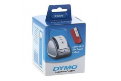 Dymo 99019, S0722480, 59мм x 190мм, бели хартиени етикети за широки папки