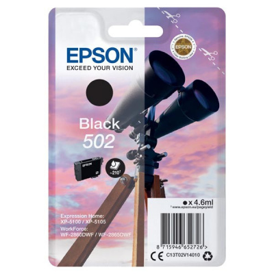 Epson 502 T02V14010 черен (black) оригинална касета