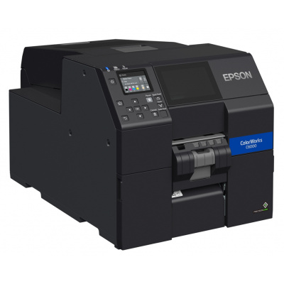 Epson ColorWorks C6000Pe C31CH76202, цвят принтер за етикети, белачка, дисплей, USB, Ethernet, черен