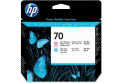 HP 70, C9405A светло циан/светло пурпурно (light cyan/light magenta) оригинална печатаща глава