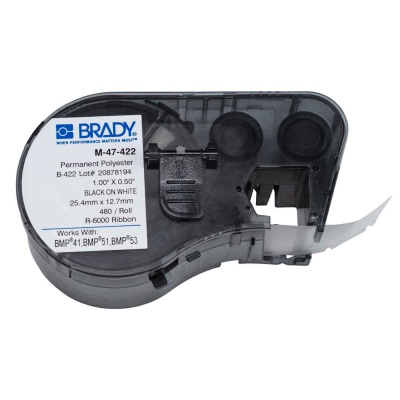 Brady M-47-422 / 131592, етикети 25.40 mm x 12.70 mm