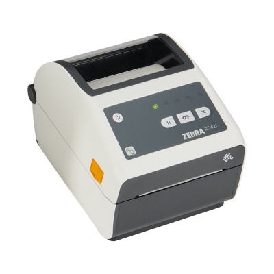 Zebra ZD421d Здравеопазване ZD4AH43-D0EE00EZ DT, 12 точки/мм (300 dpi), принтер за етикети, RTC, USB, USB Host, BT (BLE), Ethernet, бял (Наследник GC420t)